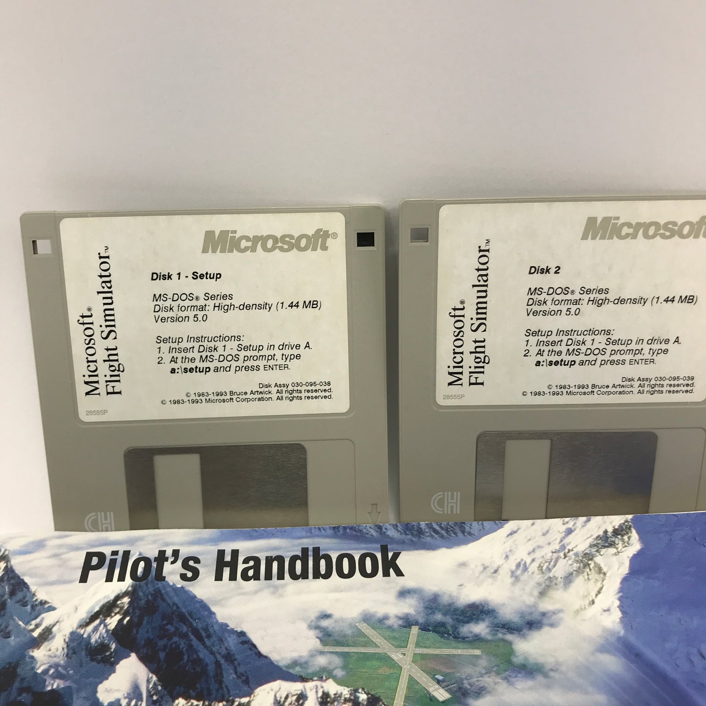 Microsoft Flight Simulator [MS-DOS] (PC, 1994) Complete in Original Box, CIB
