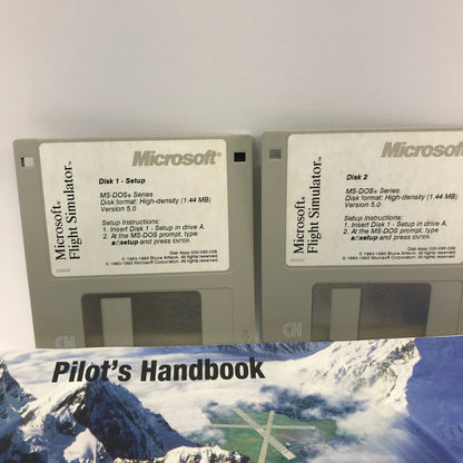 Microsoft Flight Simulator [MS-DOS] (PC, 1994) Complete in Original Box, CIB