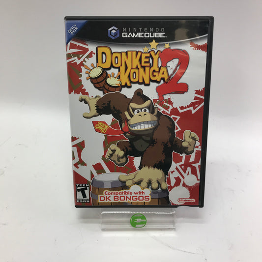 Donkey Konga 2 (Nintendo GameCube, 2005) Case and Manuals Only
