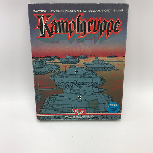Kampfgruppe (PC, 1987) Complete in Original Box, Vintage 80's Strategy Game, CIB