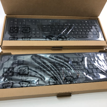 New HP 125 Wired Keyboard US TPA-D005K Lot of 2 HP Wired Keyboards