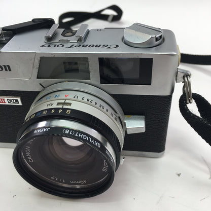 Canon Canonet QL17 35MM Film Camera GIII QL w Neck Strap