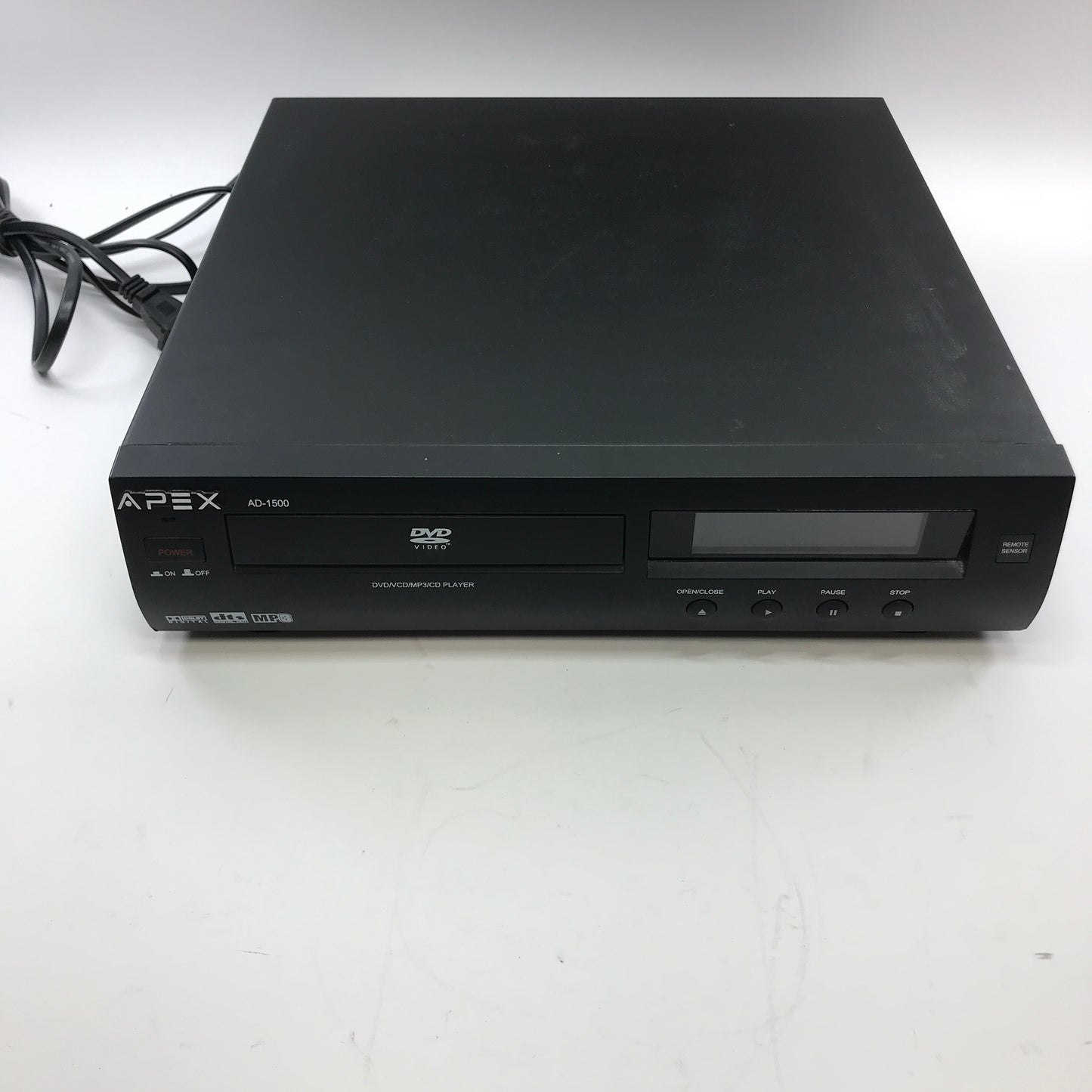 Apex Digital AD-1500 DVD/VCD/MPE/CD PLAYER E196084 w Manual and Remote