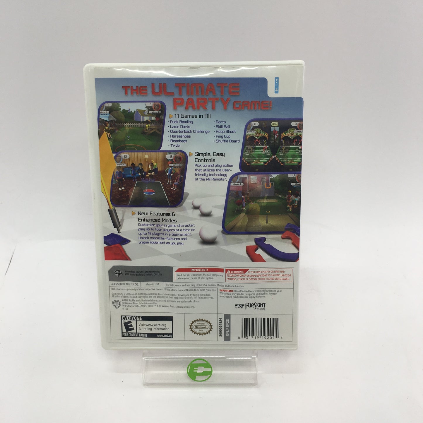 Game Party and Game Party 2 Nintendo Wii Game Bundle