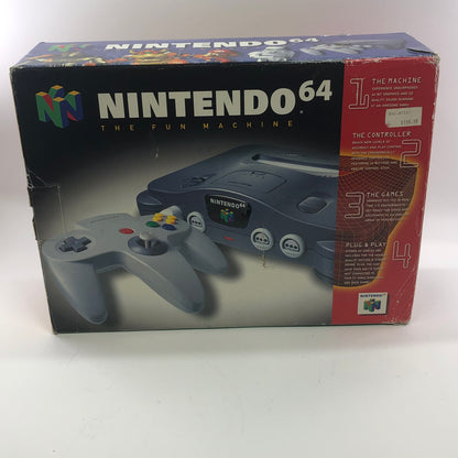 Nintendo 64 N64 Video Game Console NUS-001 Black w/ Transfer Pak and 3 Games