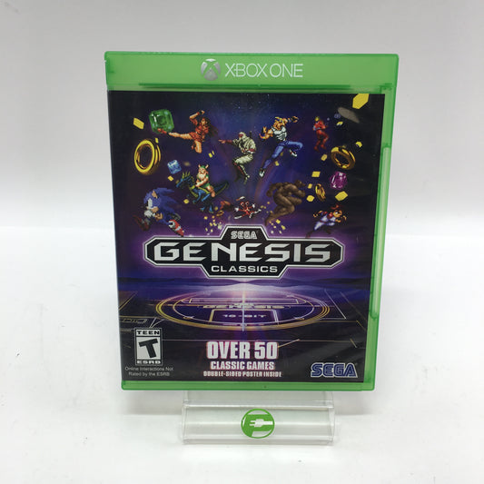 Sega Genesis Classics (Microsoft Xbox One, 2019) in Original Box w/ Poster