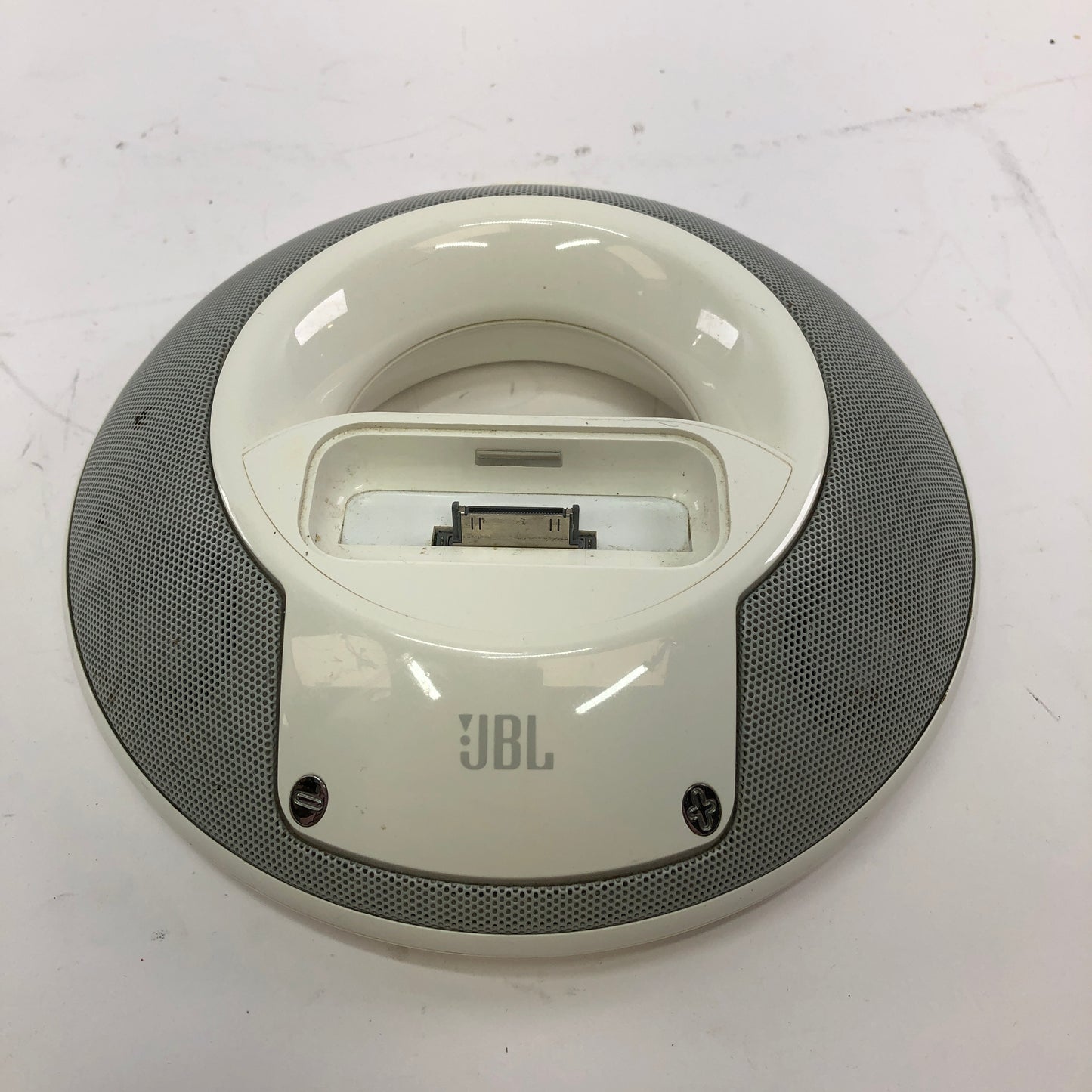 JBL On-Stage II Portable Party Speaker White 6317 w Remote and Remote Manual