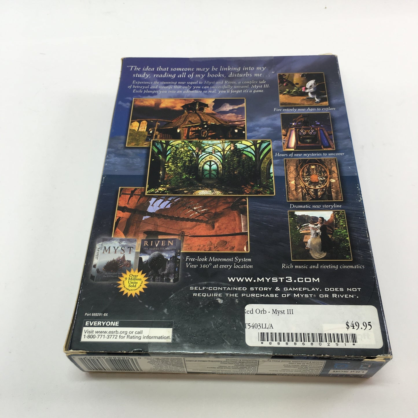 Myst Bundle[Myst, Myst III Exile (Factory Sealed), Myst IV Revelation and Riven]