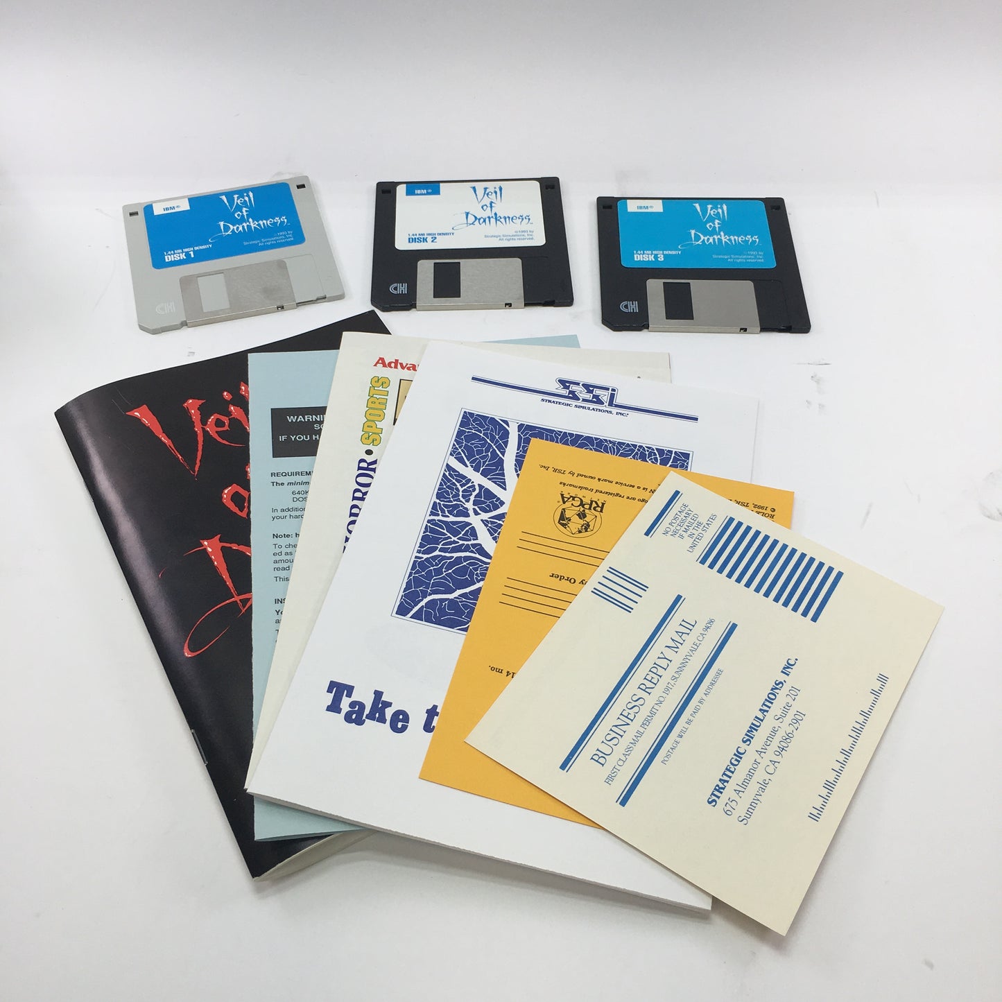 Veil of Darkness (PC, 1993) Complete in Original Box w/ Manual, CIB