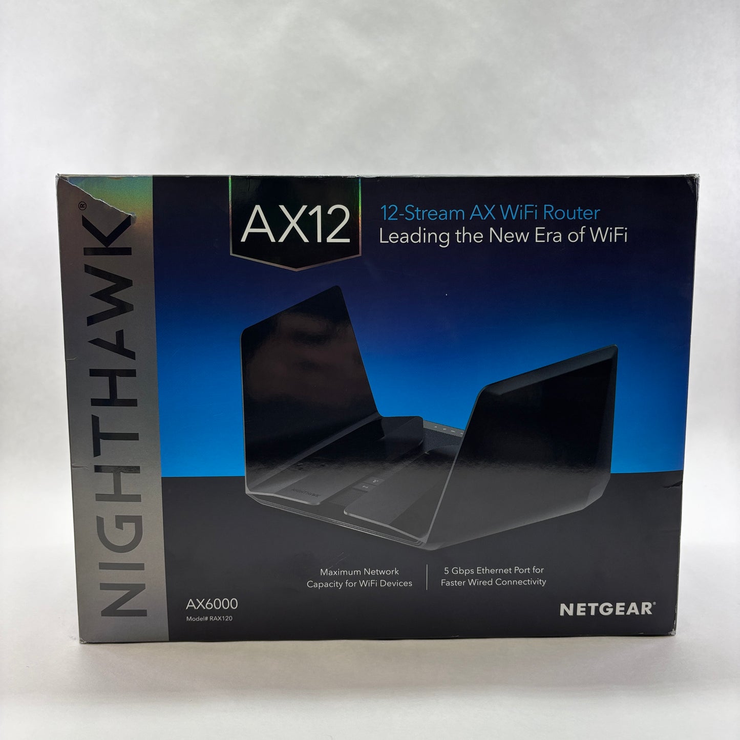 NETGEAR Nighthawk AX Dual Band WiFi 6 RAX120-100NAS AX6000