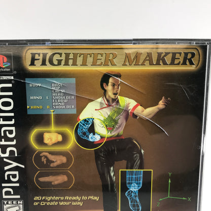 Fighter Maker (Sony PlayStation 1 PS1, 1999) CIB Tested Working