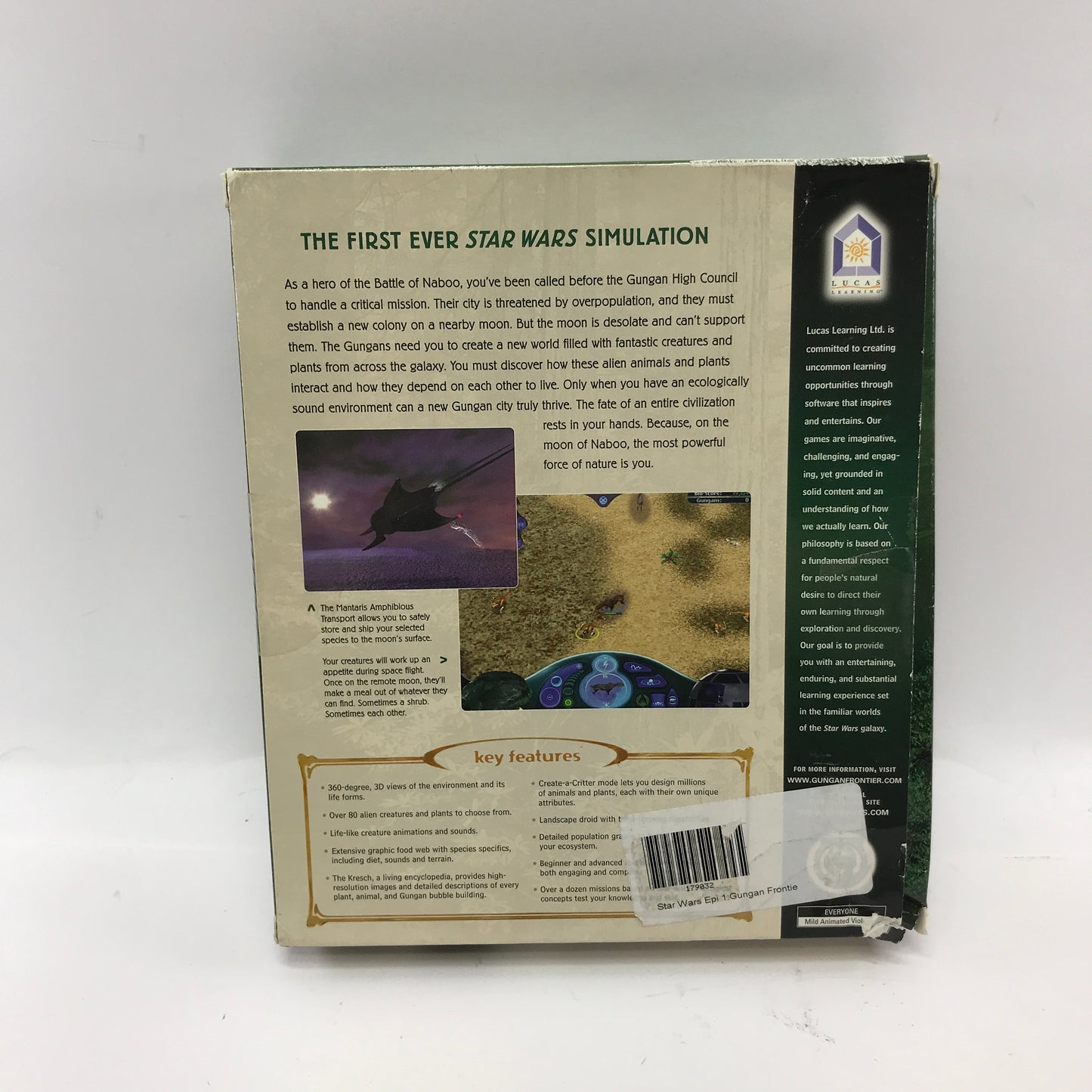 Star Wars Episode I: The Gungan Frontier (PC, 1999) w Poster and Manual CIB