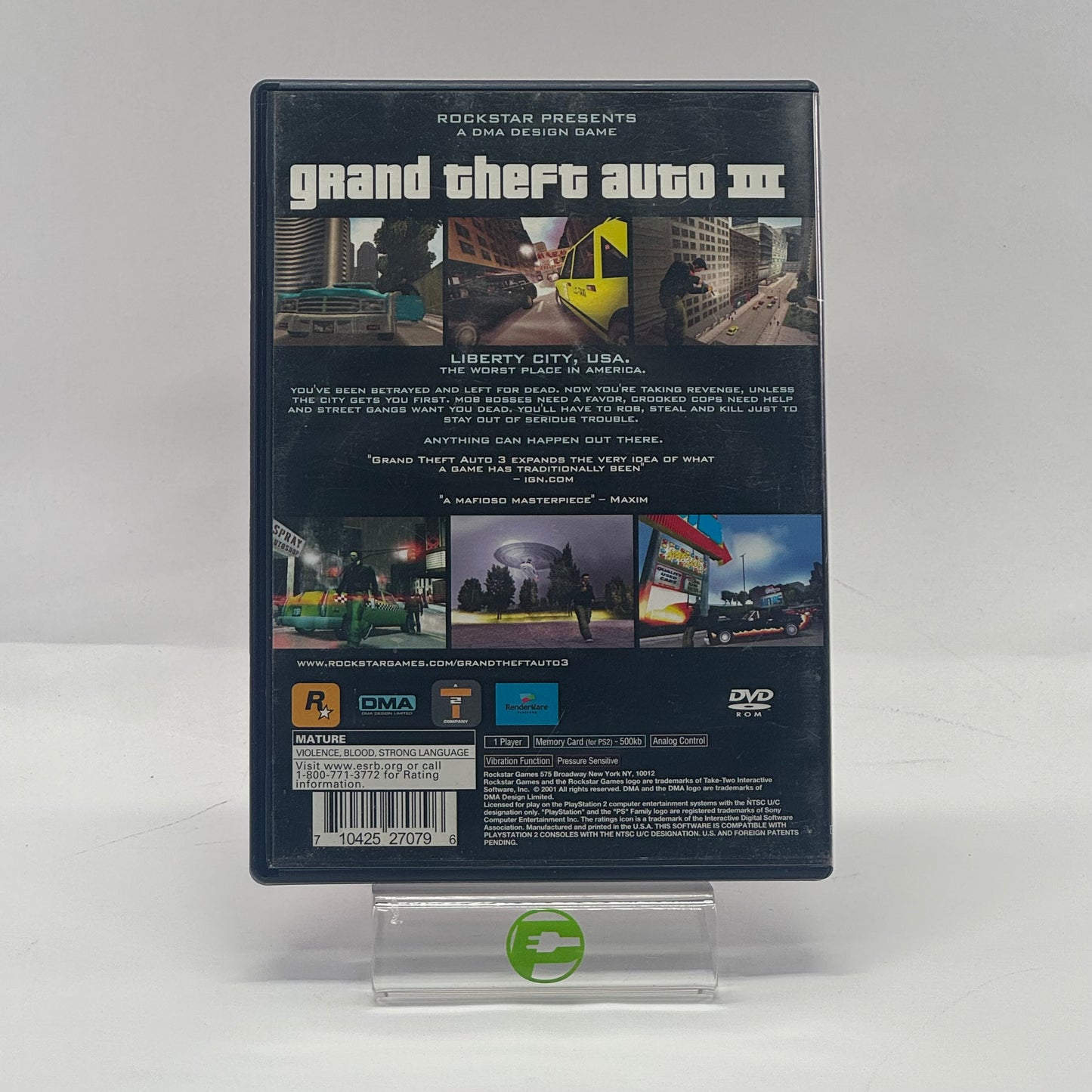 Grand Theft Auto III (Sony PlayStation 2 PS2, 2001)