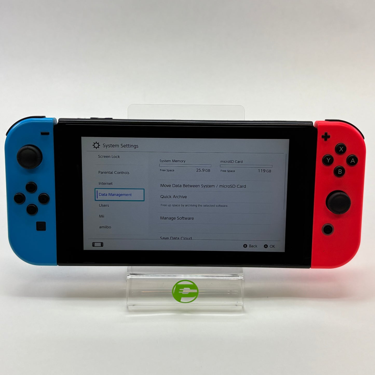 Nintendo Switch v1 Console Gaming System Only HAC-001 Red/Blue