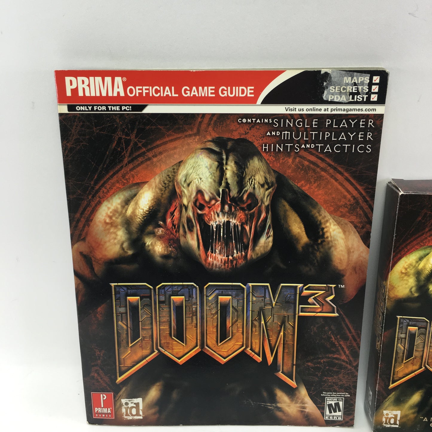 Doom III (PC, 2004) Complete in Box, CIB w/ Prima Official Strategy Guide