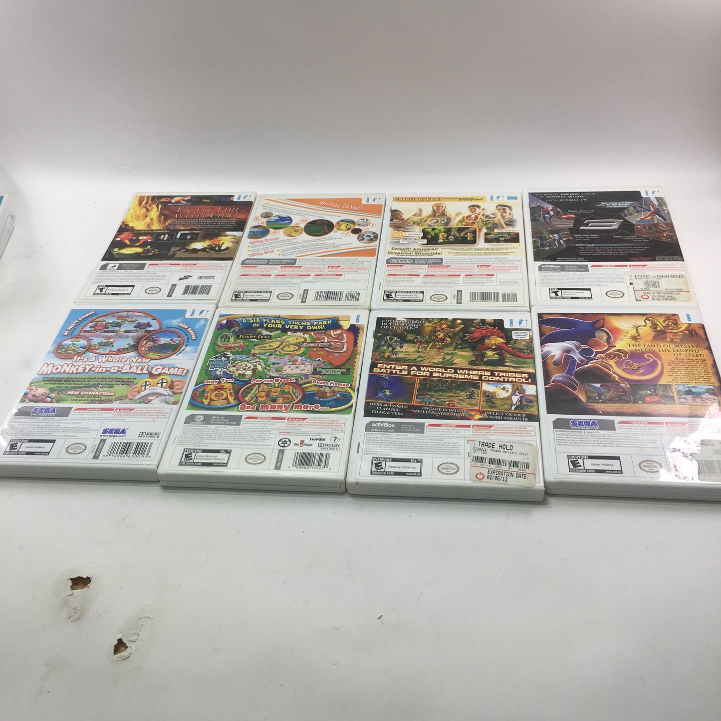 Lot of 55 Nintendo Wii Games [Mario Power Tennis, Donkey Kong, Just Dance, More]