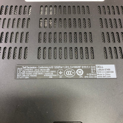 Broken Dell Latitude E7450 Intel Core i5 Laptop No Bios, Bad Battery READ