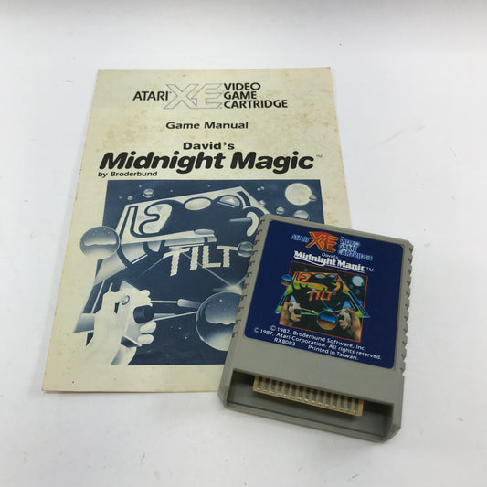 David's Midnight Magic (Atari 400, 1986) Manual and Cartridge Only
