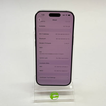 Factory Unlocked Apple iPhone 16 Pro 128GB Natural Titanium MYMD3LL/A