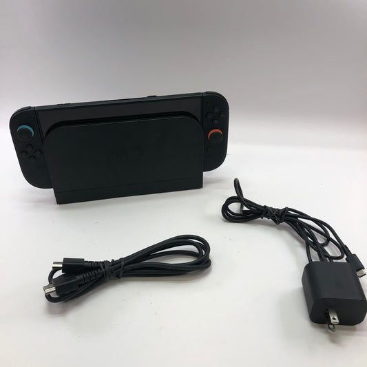 Nintendo Switch v2 Video Game Console Black w Dock and Original Joycons