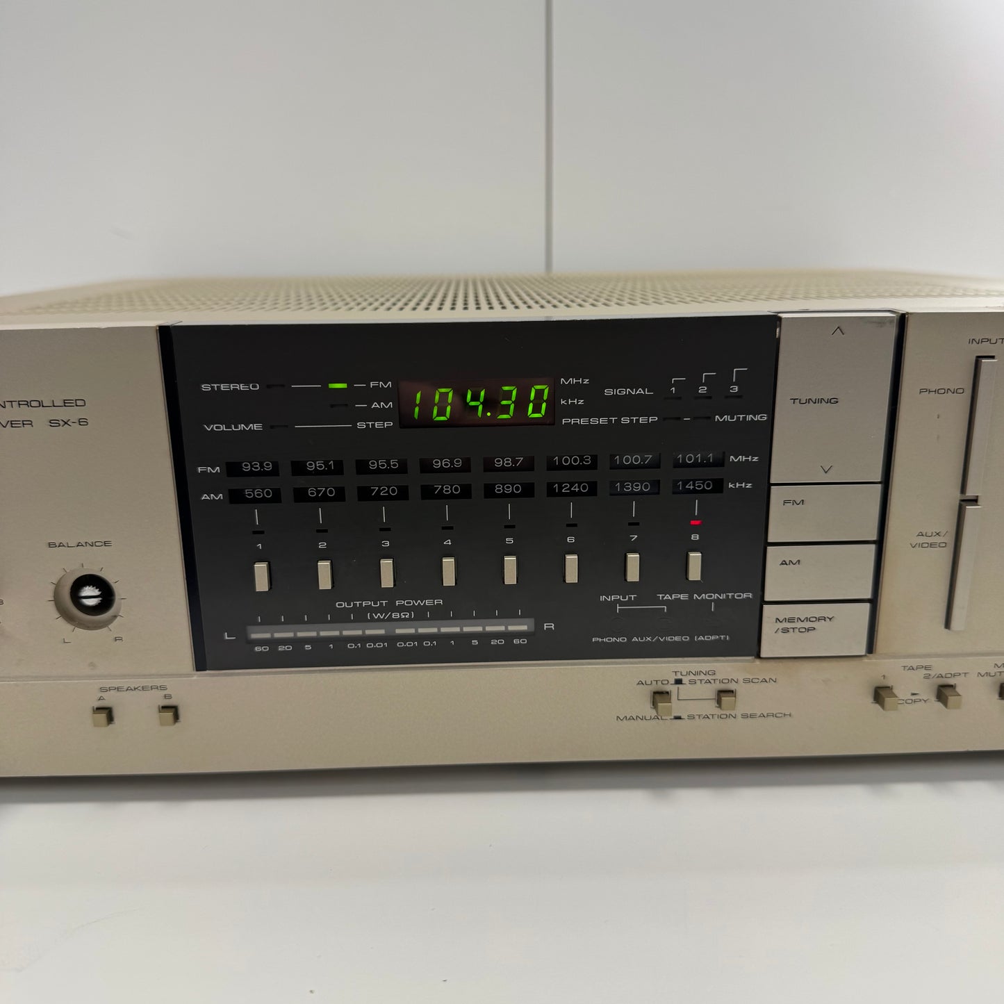 Pioneer SX-6    Computer Controlled Stereo Receiver Vintage
