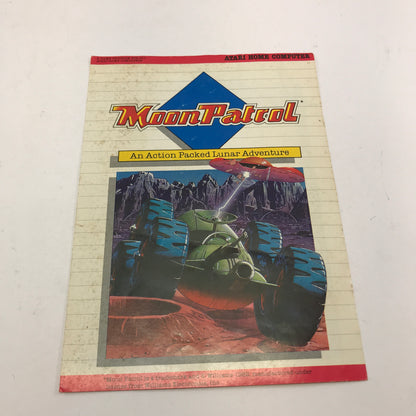 Moon Patrol (Atari 400, 1982) Cartridge and Manual Only