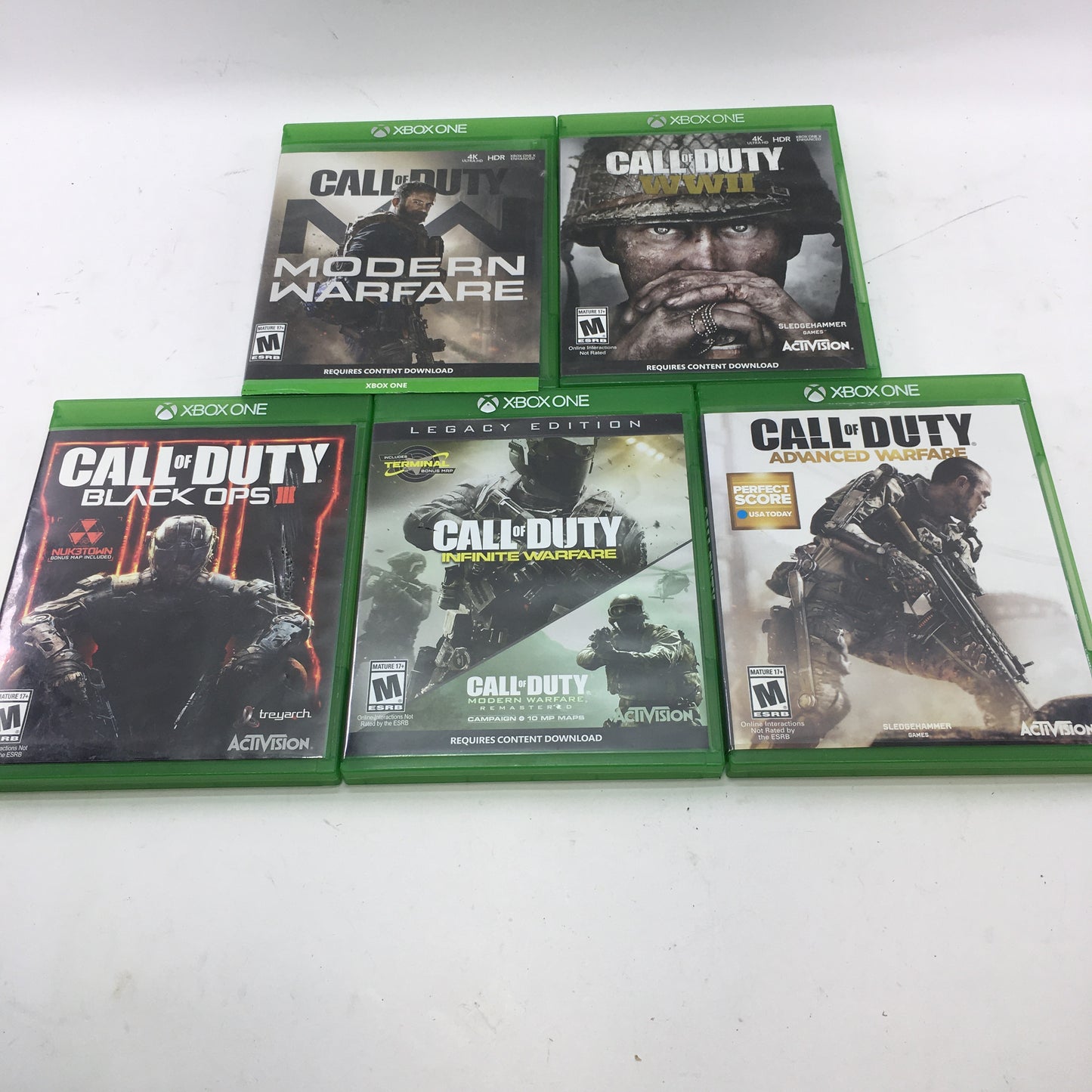 Lot of 19 Microsoft Xbox One Games [Call of Duty, Fallout 4, Far Cry 6 and More]