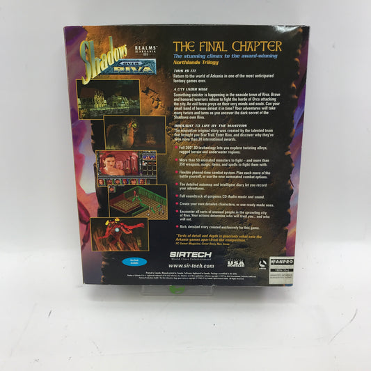 Realms of Arkania III: Shadows over Riva (PC, 1997) in Original Big Box w Manual