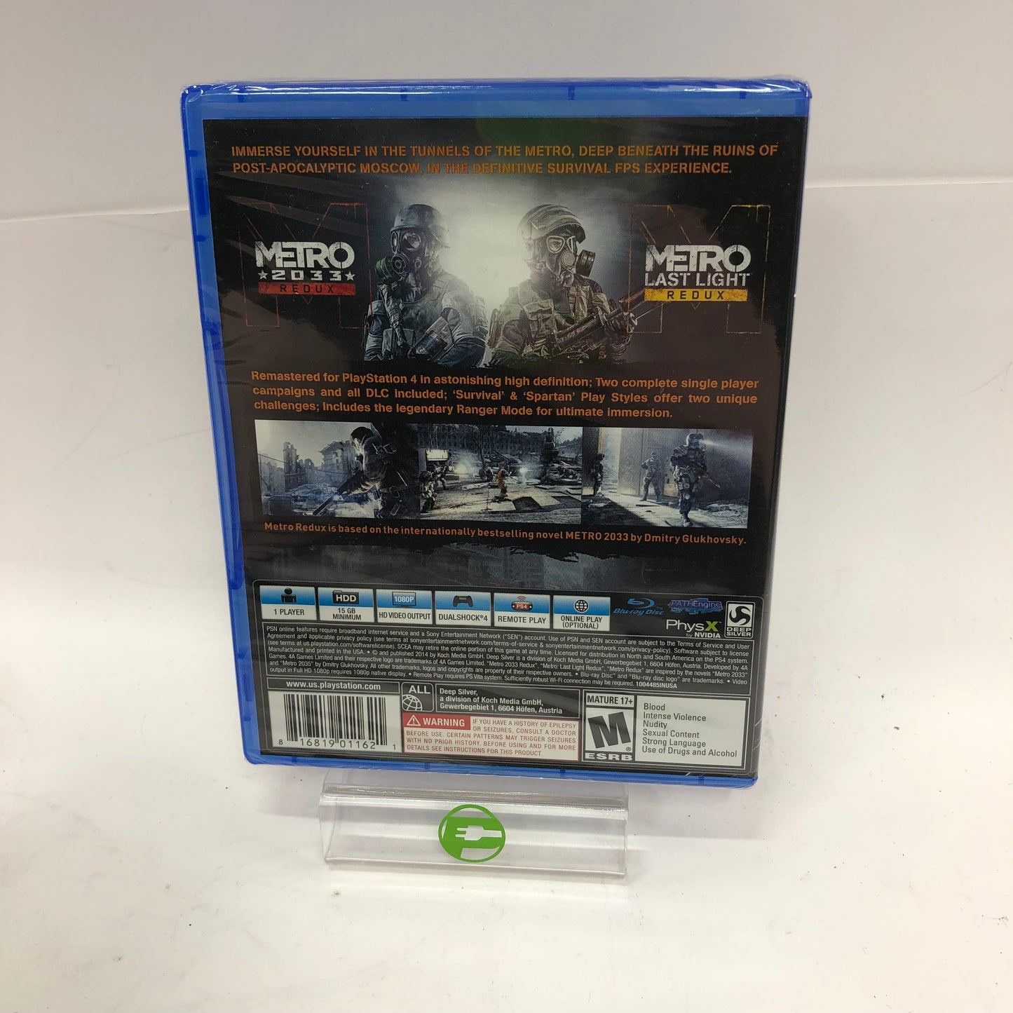 New Metro Redux (Sony PlayStation 4 PS4, 2014) Factory Sealed