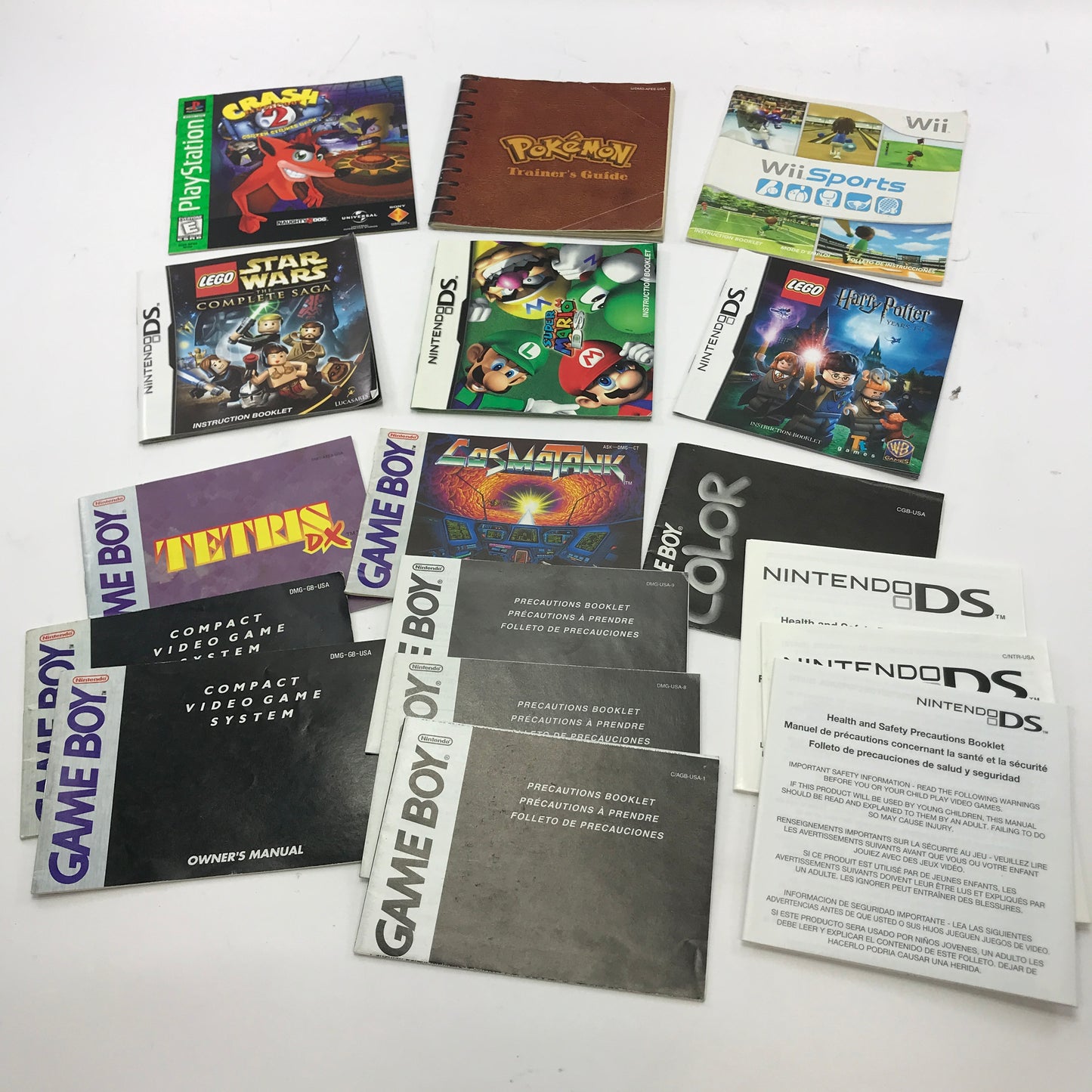 Lot of 93 Assorted Game Manuals [Wii, N64, NES, PS2 and More]  READ