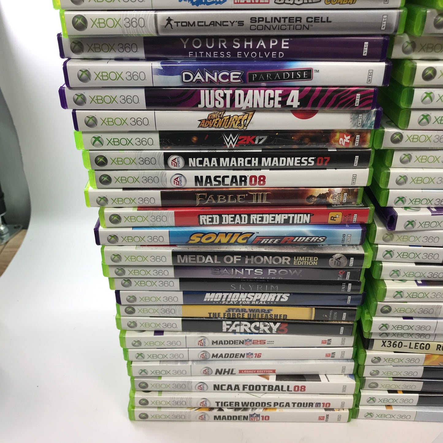Lot of 133 Microsoft Xbox 360 Games [Call of Duty, Gears of War and More]