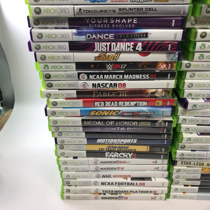 Lot of 133 Microsoft Xbox 360 Games [Call of Duty, Gears of War and More]