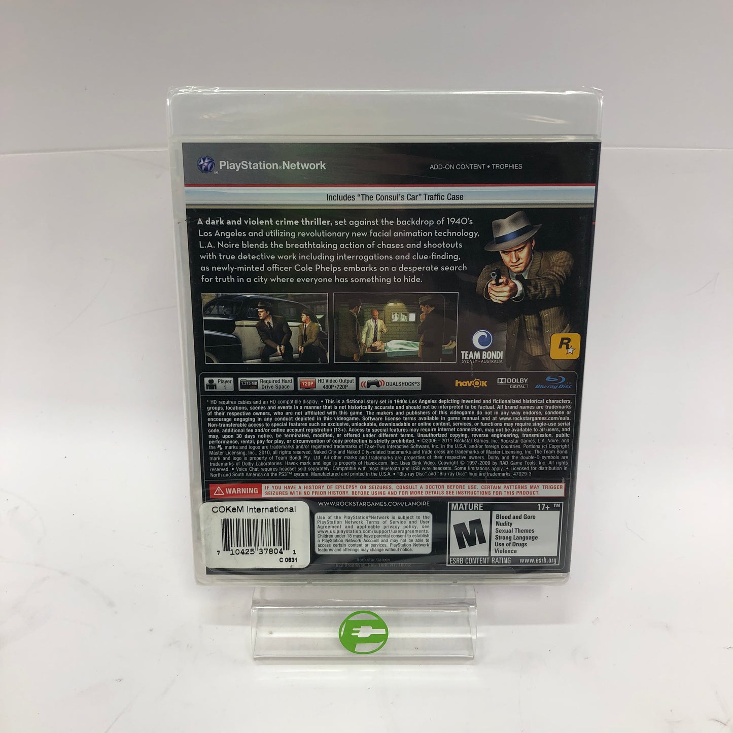New L.A. Noire (Sony PlayStation 3 PS3, 2011) Factory Sealed