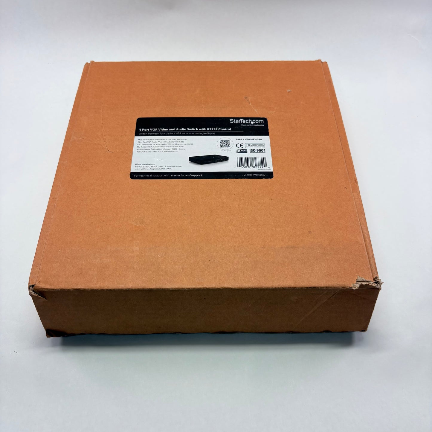 StarTech.com 4 Port VGA Video and Audio Switch w Control RS-232