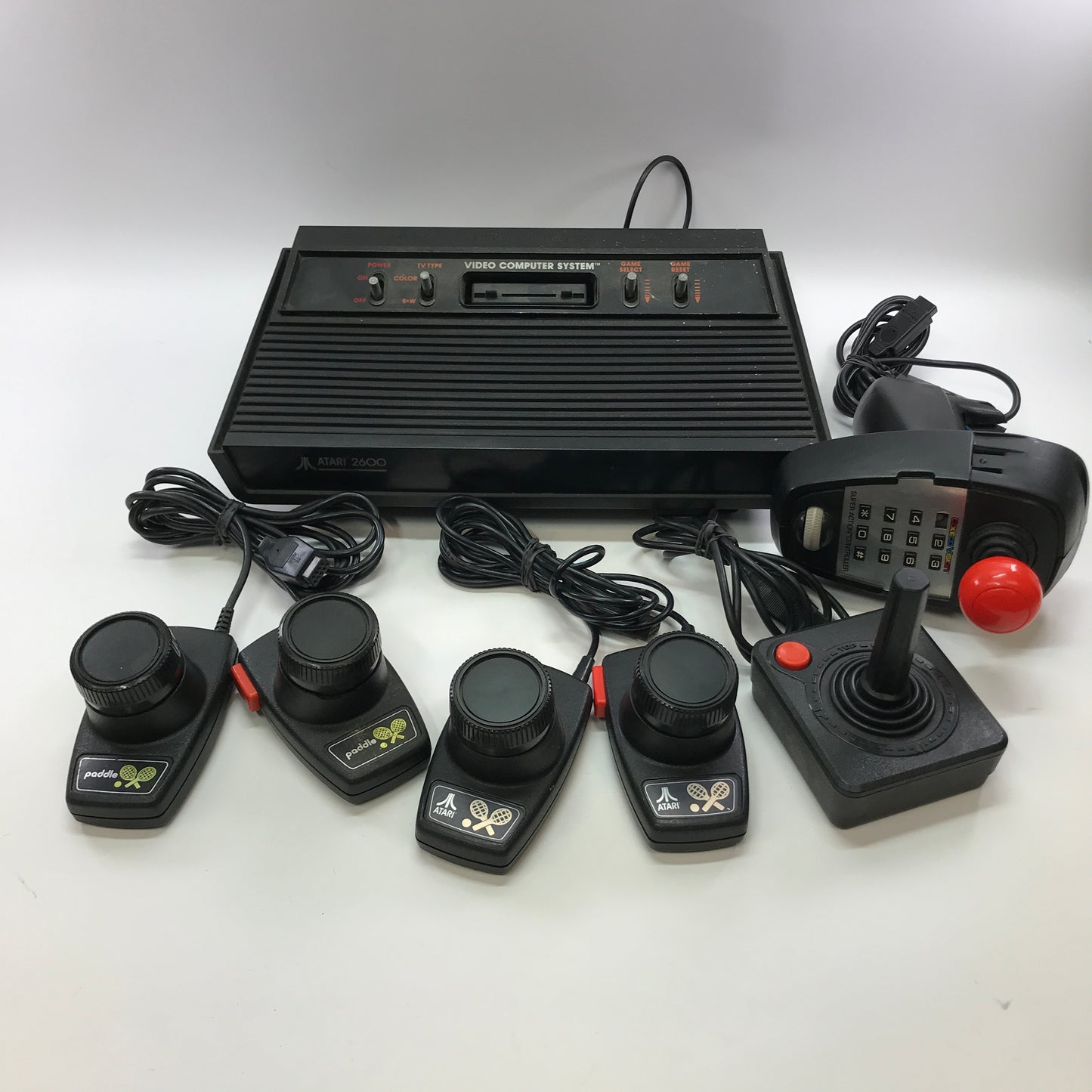 Atari 2600 Console System w/ ColeCo Vision Controller, 2 Paddle Controllers