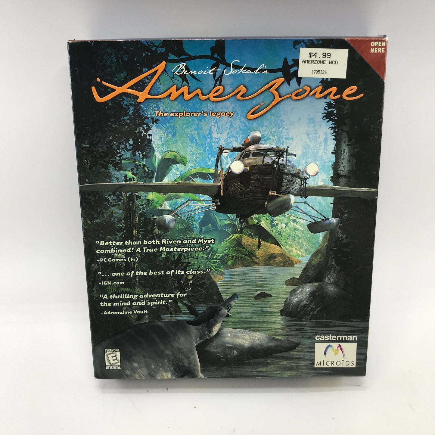 Amerzone: The Explorer's Legacy (PC, 1998) Complete in Original Big Box. CIB