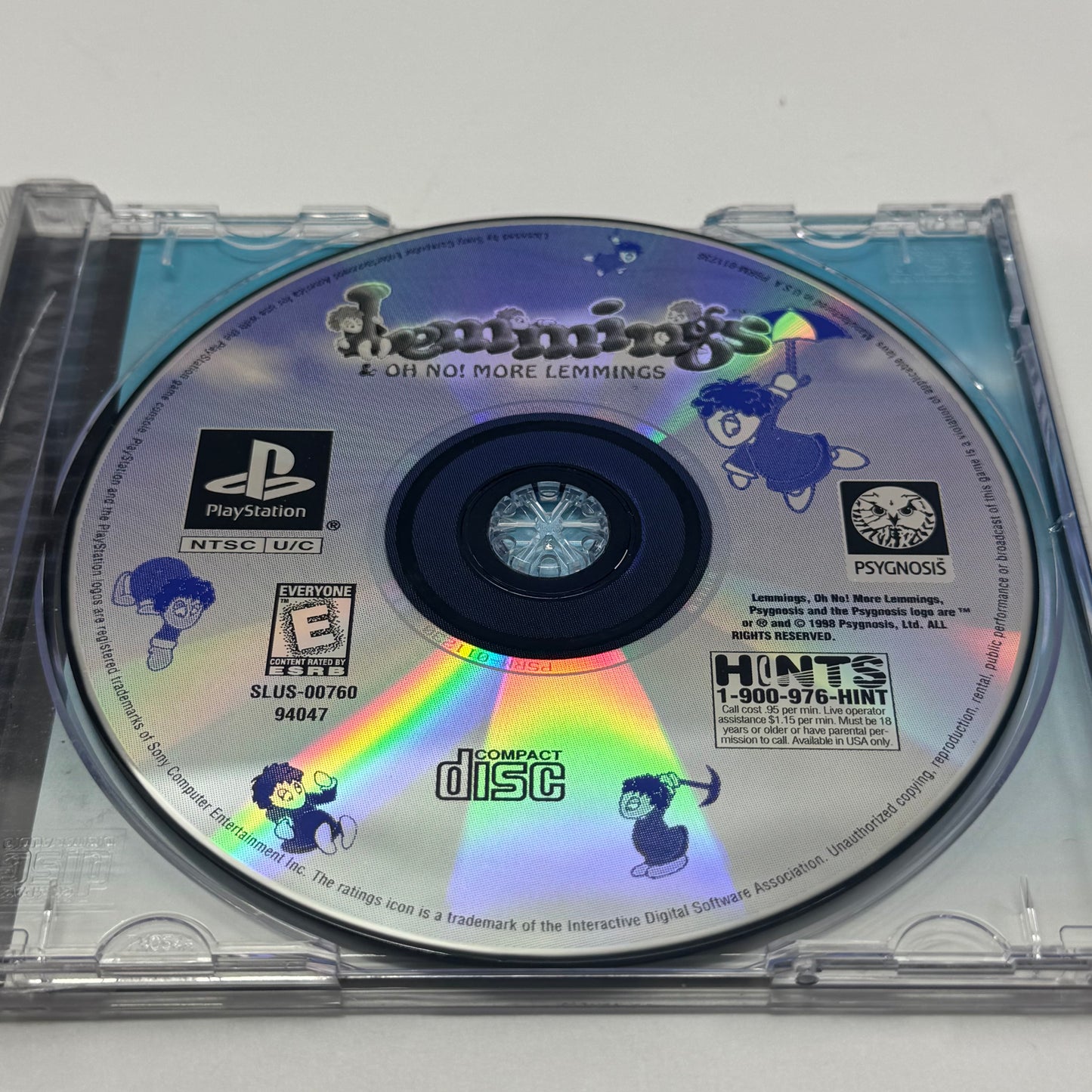Lemmings and Oh No More Lemmings (Sony PlayStation 1 PS1, 1997)