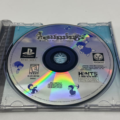 Lemmings and Oh No More Lemmings (Sony PlayStation 1 PS1, 1997)
