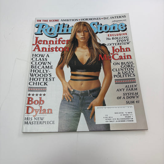 RollingStones Jennifer Aniston September 27, 2001 Magazine ISSUE 878
