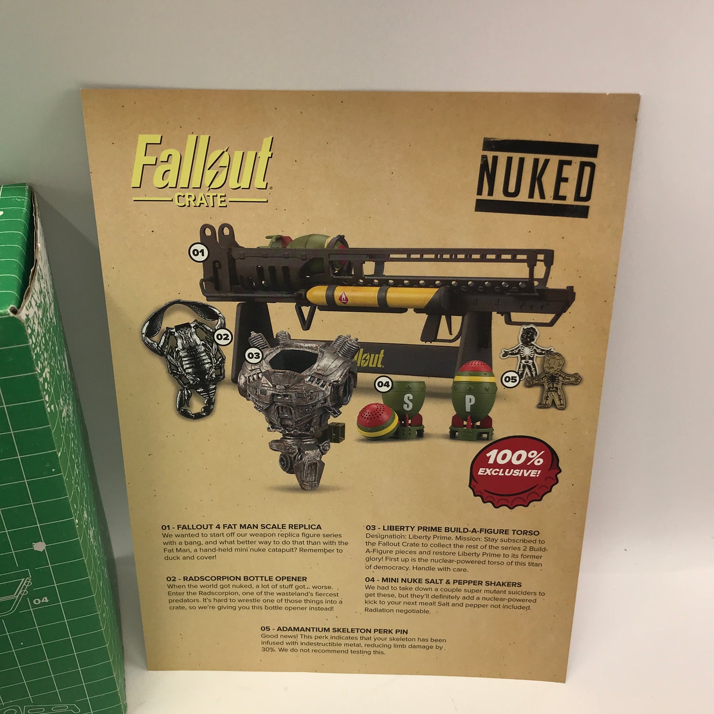 Fallout Loot Crate #7 Nuked Complete in Original Box w All Inserts