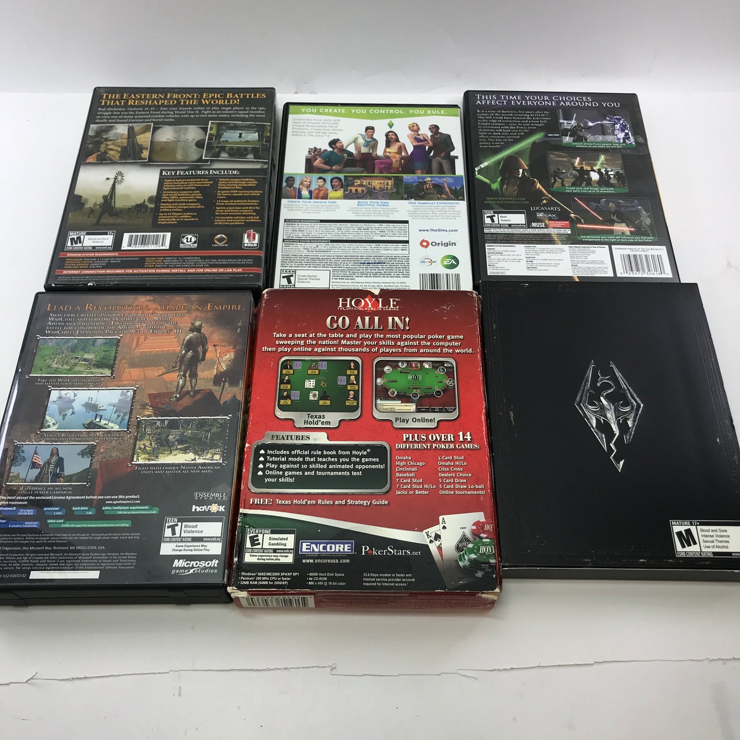 Lot of 50 PC Games [Age of Empires III, Max Payne 2, Agatha Christie and More]