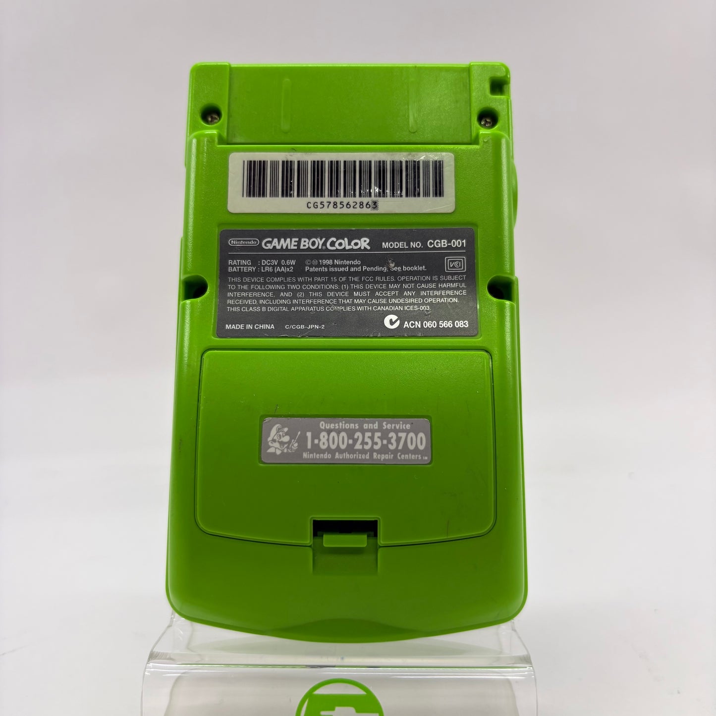 Nintendo Game Boy Color Handheld Game Console Only CGB-001 Lime Green