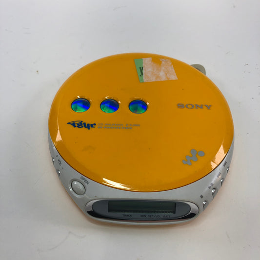 Sony D-EJ360 CD Walkman Yellow PSYC Tested and Working G-Protection