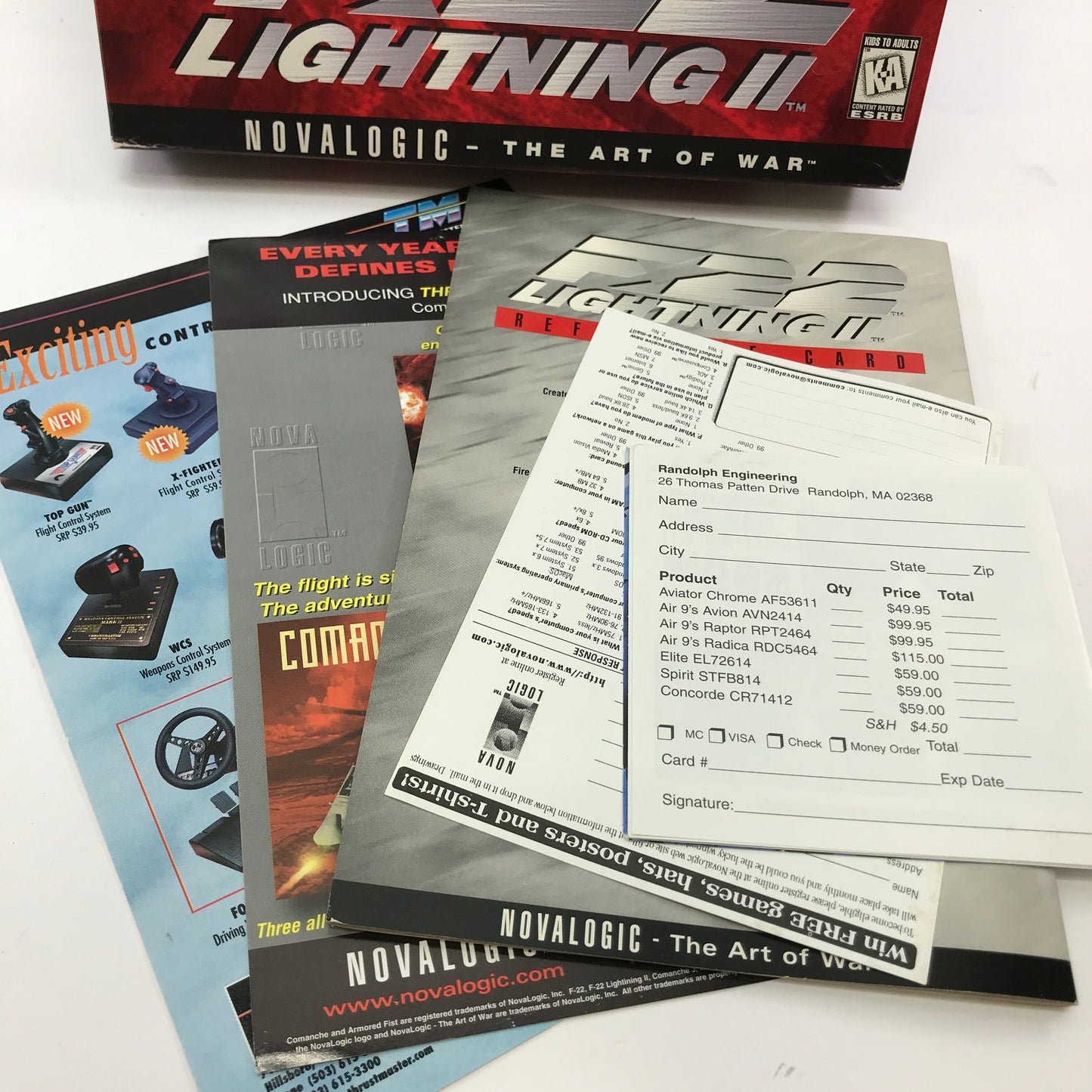 F-22 Lightning II (PC, 1995) Complete in Original Big Box CIB