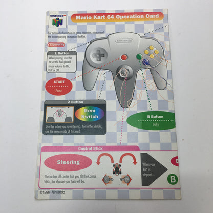 Mario Kart 64 (Nintendo 64 N64, 1996)