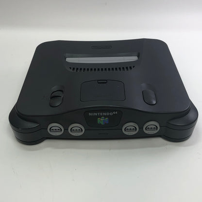 Nintendo 64 N64 Video Game Console NUS-001 Black w/ Transfer Pak and 3 Games