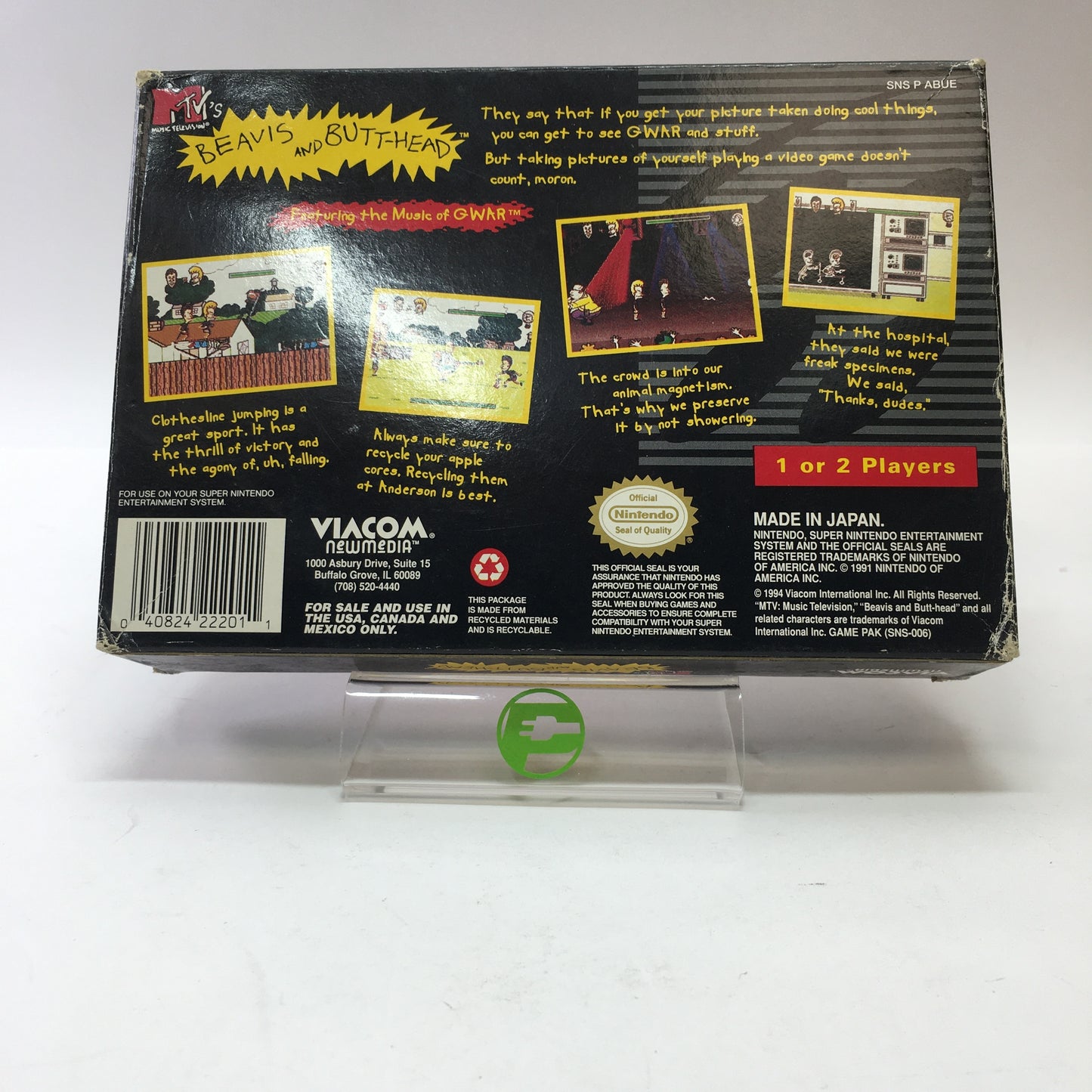 Beavis And Butthead (Super Nintendo SNES, 1994)