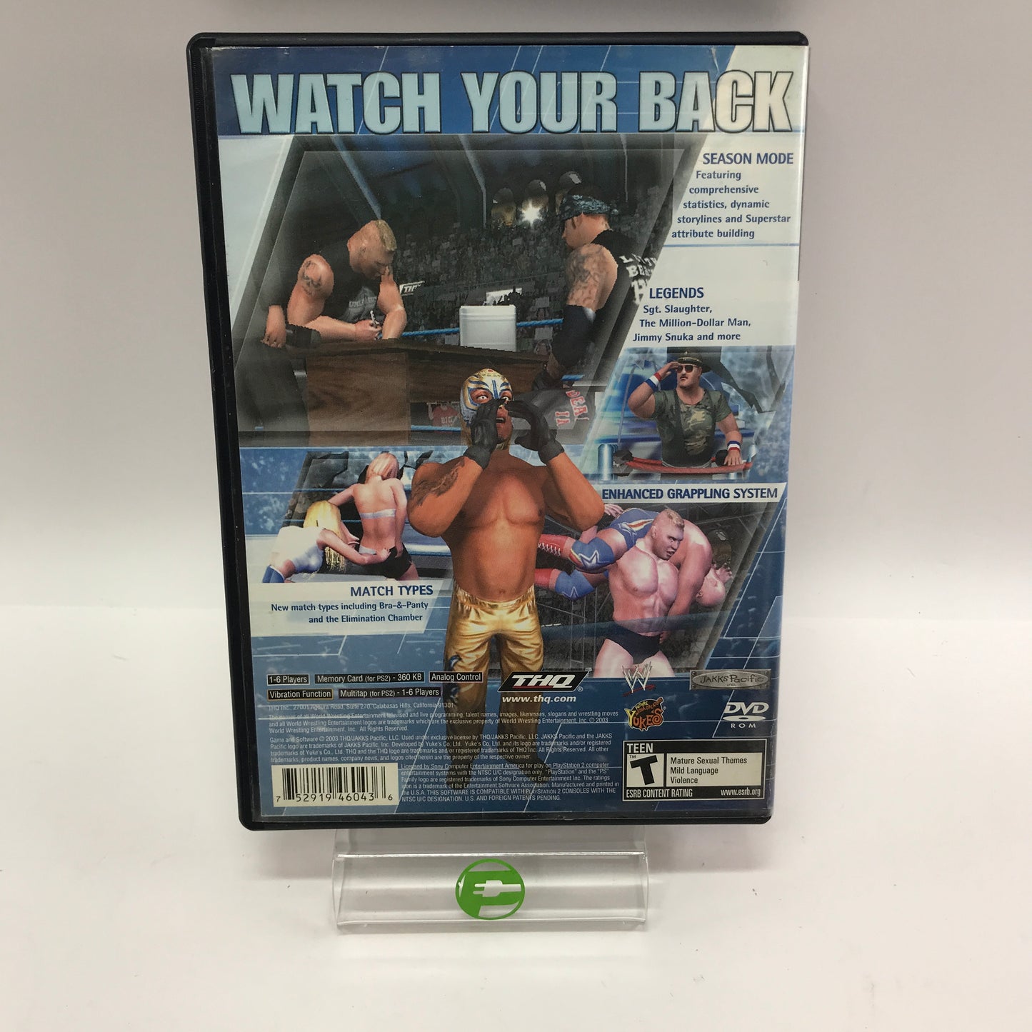 WWE Smackdown Here Comes the Pain (Sony PlayStation 2 PS2, 2003) CIB w Manual