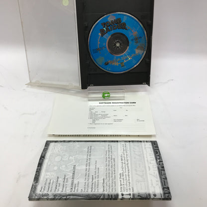 Tomb Raider (Sega Saturn, 1996) Complete in Original Long Box, CIB w Reg Card