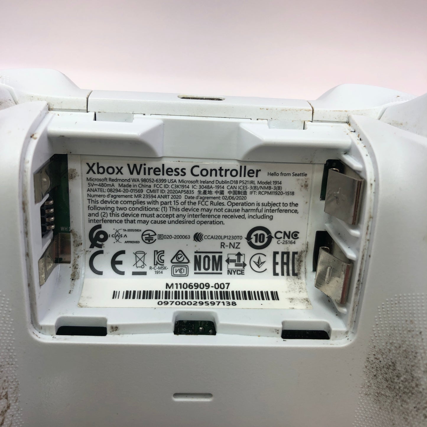 Used Lot of 5 Microsoft Xbox One Wireless Controllers Tested and Working